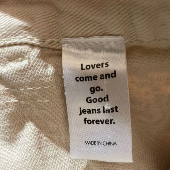 Pacsun 3" Inseam Womens Cargo Shorts Size 26 Pockets Cream White Casual - Picture 7 of 8